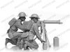 ICM 35646 WWII British Vickers MG Crew (Vickers MG & 2 figures) 1/35